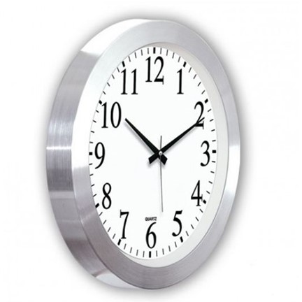 Aluminium wandklok 40cm