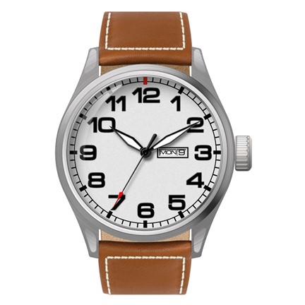 Hatman herenhorloge zilver