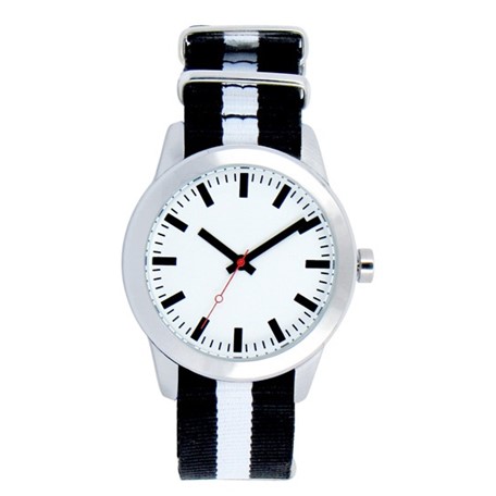Orinoco unisexhorloge zwart-wit