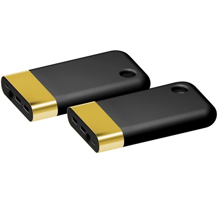 Powerbank Curve goud-zwart