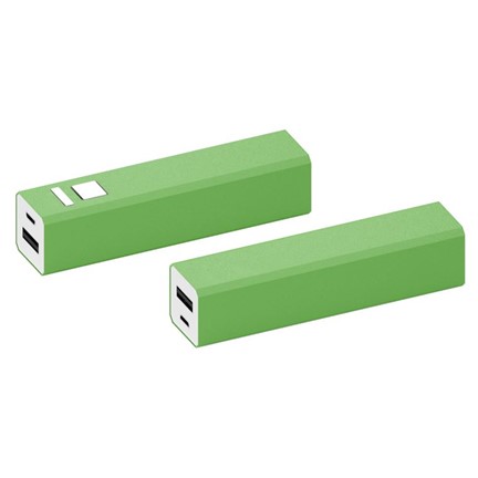 Powerbank Shine aluminium groen