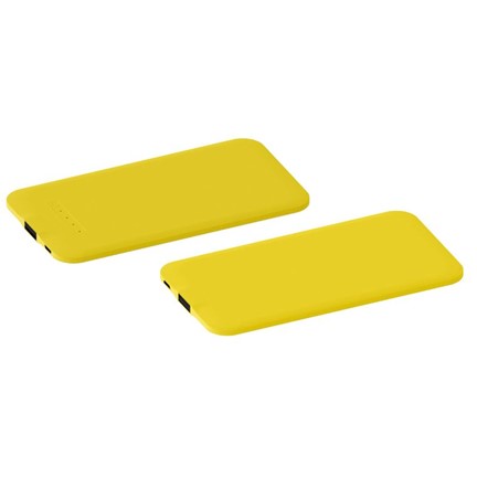 Powerbank Thin geel