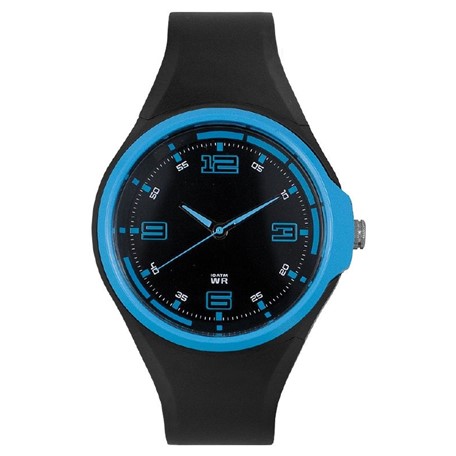 Spike herenhorloge zwart-blauw