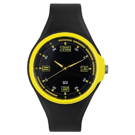 Spike herenhorloge zwart-geel