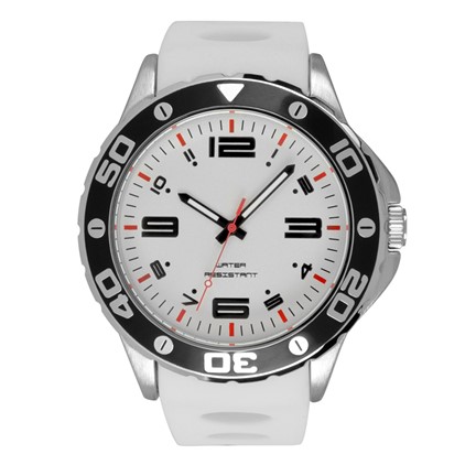 Wave herenhorloge wit