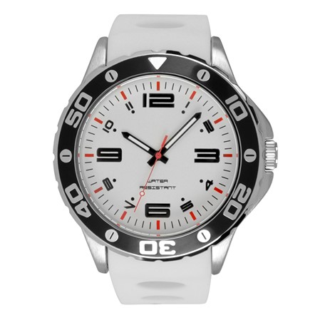 Wave herenhorloge wit