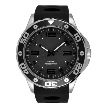 Wave herenhorloge zwart