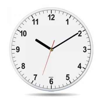 Kunststof wandklok 26cm