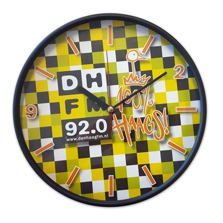 Kunststof wandklok 26cm