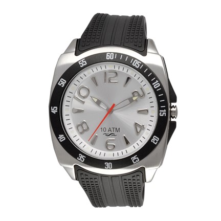 Yachting herenhorloge zwart-zilver