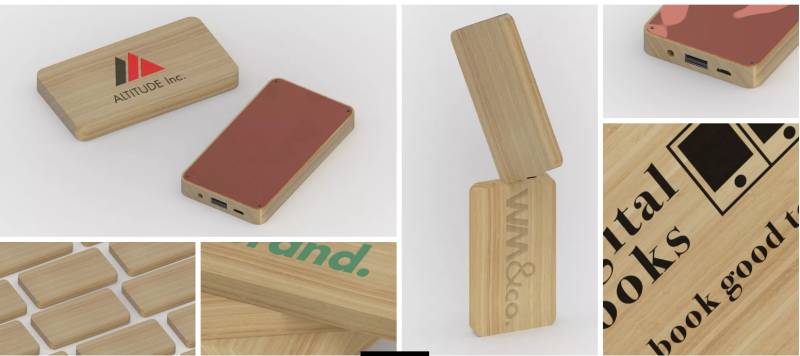 Bamboo powerbank popi