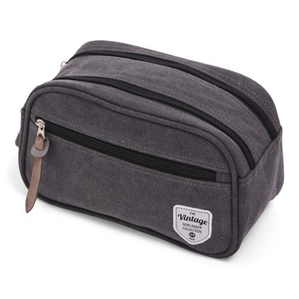 Vintage Canvas Cosmeticbag Grey
