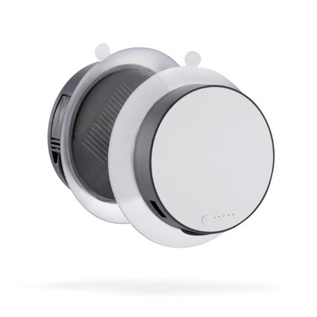 Port solar oplader 1.000 mAh, grijs