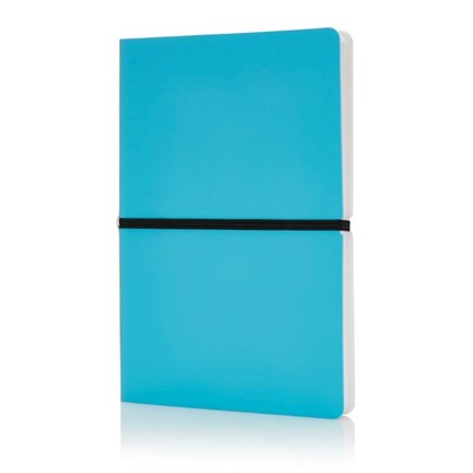 Deluxe softcover A5 notitieboek, blauw