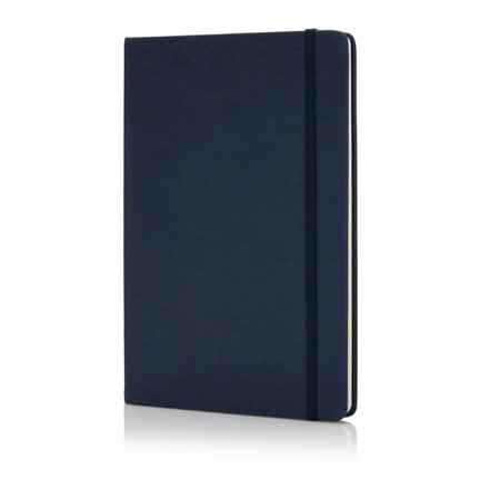 Deluxe hardcover PU A5 notitieboek, blauw