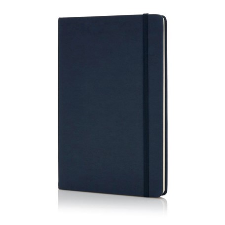 Deluxe hardcover PU A5 notitieboek, blauw