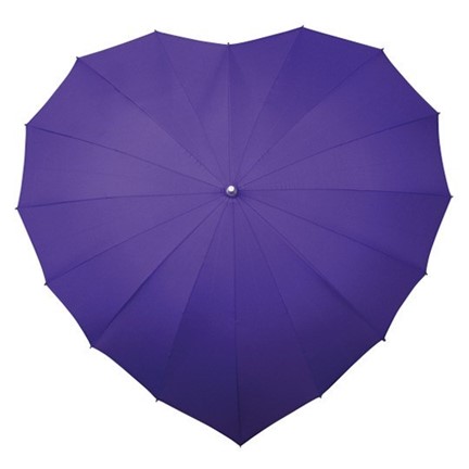 paraplu, hartvormig, windproof
