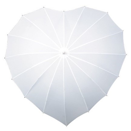 paraplu, hartvormig, windproof