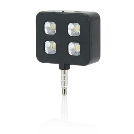 LED lamp flits versterker voor smartphone, zwart