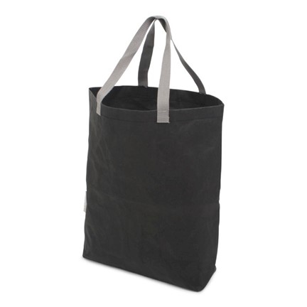 Washed Kraft Paperbag Black (100% EU Recycled)