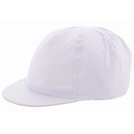 Cycling Cap Wit acc. Wit elatische sluiting