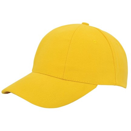 Turned Brushed Cap Geel acc. Geel