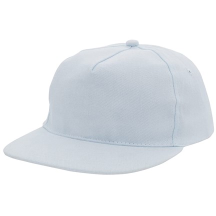 Brushed Honkbal Cap Wit acc. Wit