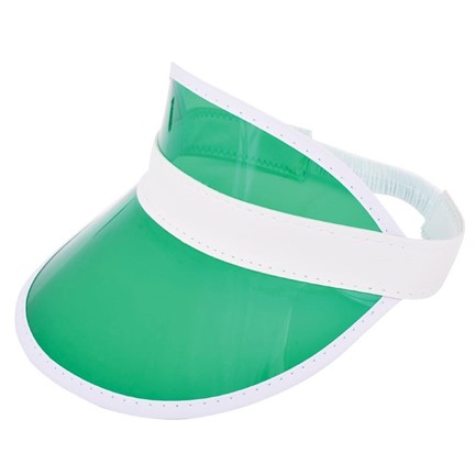 Zonneklep met PVC Scherm Wit acc. Groen