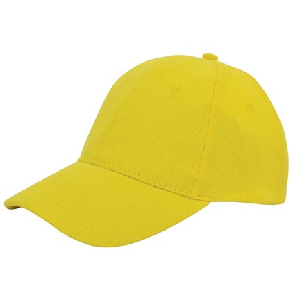Brushed Twill Cap Geel acc. Geel