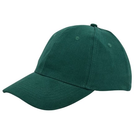 Brushed Twill Cap Donkergroen acc. Donkergroen