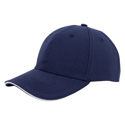Canvas Sandwich Cap Navy acc. Wit