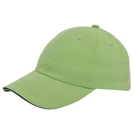 Exclusieve Twill Sandwich Cap Groen acc. Navy