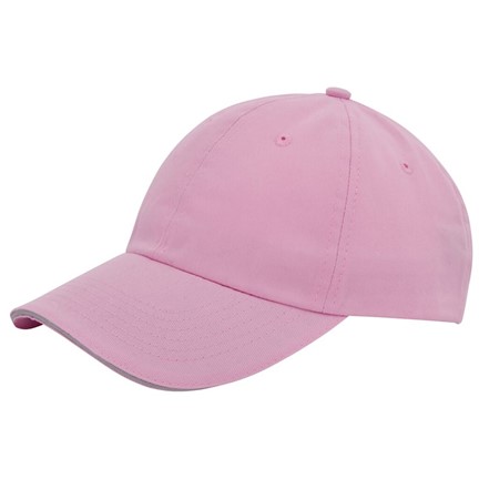 Exclusieve Twill Sandwich Cap Roze acc. Grijs