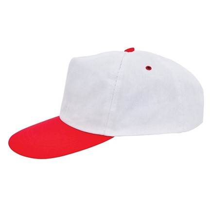 Promo Cap Wit acc. Rood