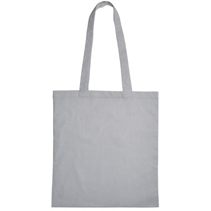 katoenen tas lang Hengsel 38x42cm grijs