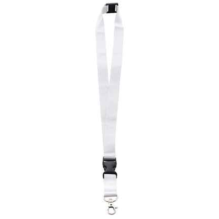 Neklint 2cm met safety break Wit acc. Wit