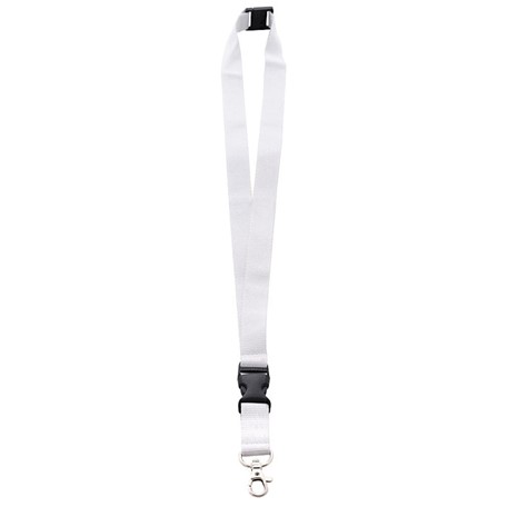 Neklint 2cm met safety break Wit acc. Wit