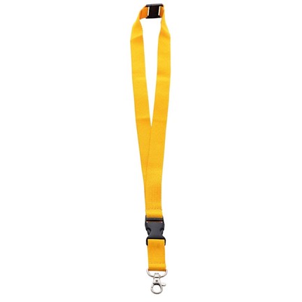 Neklint 2cm met safety break Geel acc. Geel