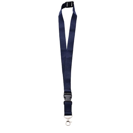 Neklint 2cm met safety break Marine Blauw acc. Marine Blauw