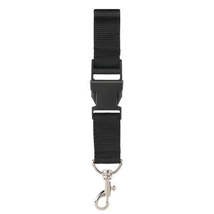 Neklint 2,5 cm met veiligheidssluiting Zwart acc.Zwart