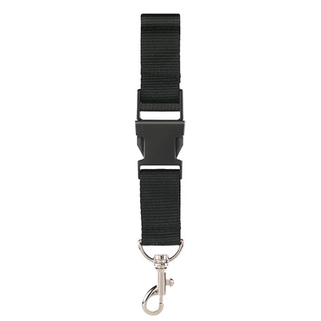 Neklint 2,5 cm met veiligheidssluiting Zwart acc.Zwart