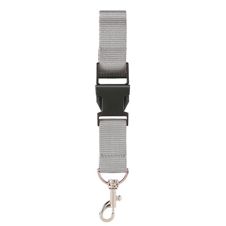 Neklint 2,5 cm met veiligheidssluiting Grijs acc.Grijs