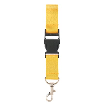 Neklint 2,5 cm met veiligheidssluiting Geel acc. Geel