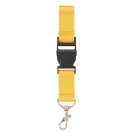 Neklint 2,5 cm met veiligheidssluiting Geel acc. Geel
