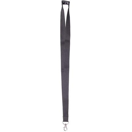 Neklint 2 cm met veiligheidssluiting Zwart