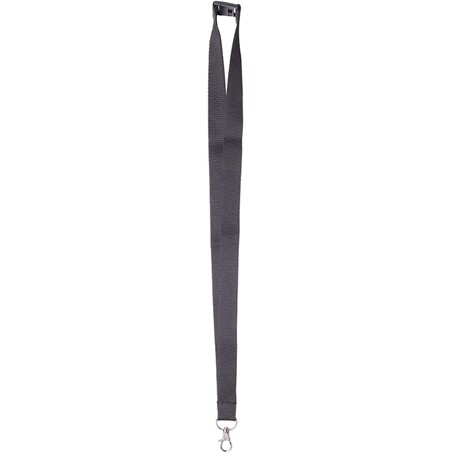 Neklint 2 cm met veiligheidssluiting Zwart