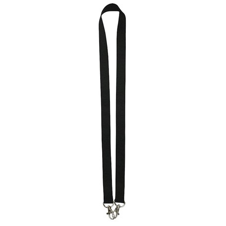Neklint 2cm met twee haken Zwart acc. Zwart