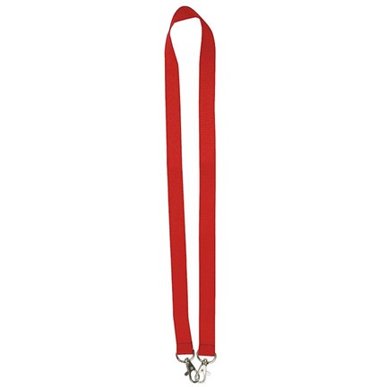 Neklint 2cm met twee haken Rood acc. Rood