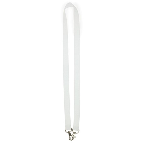 Neklint 2cm met twee haken Wit acc. Wit