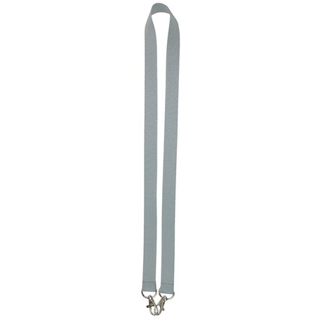 Neklint 2cm met twee haken Grijs acc. Grijs
